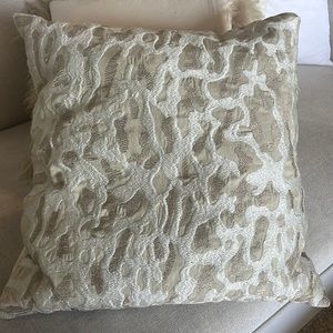 West elm neutral leopard print pillow cover size 20x20